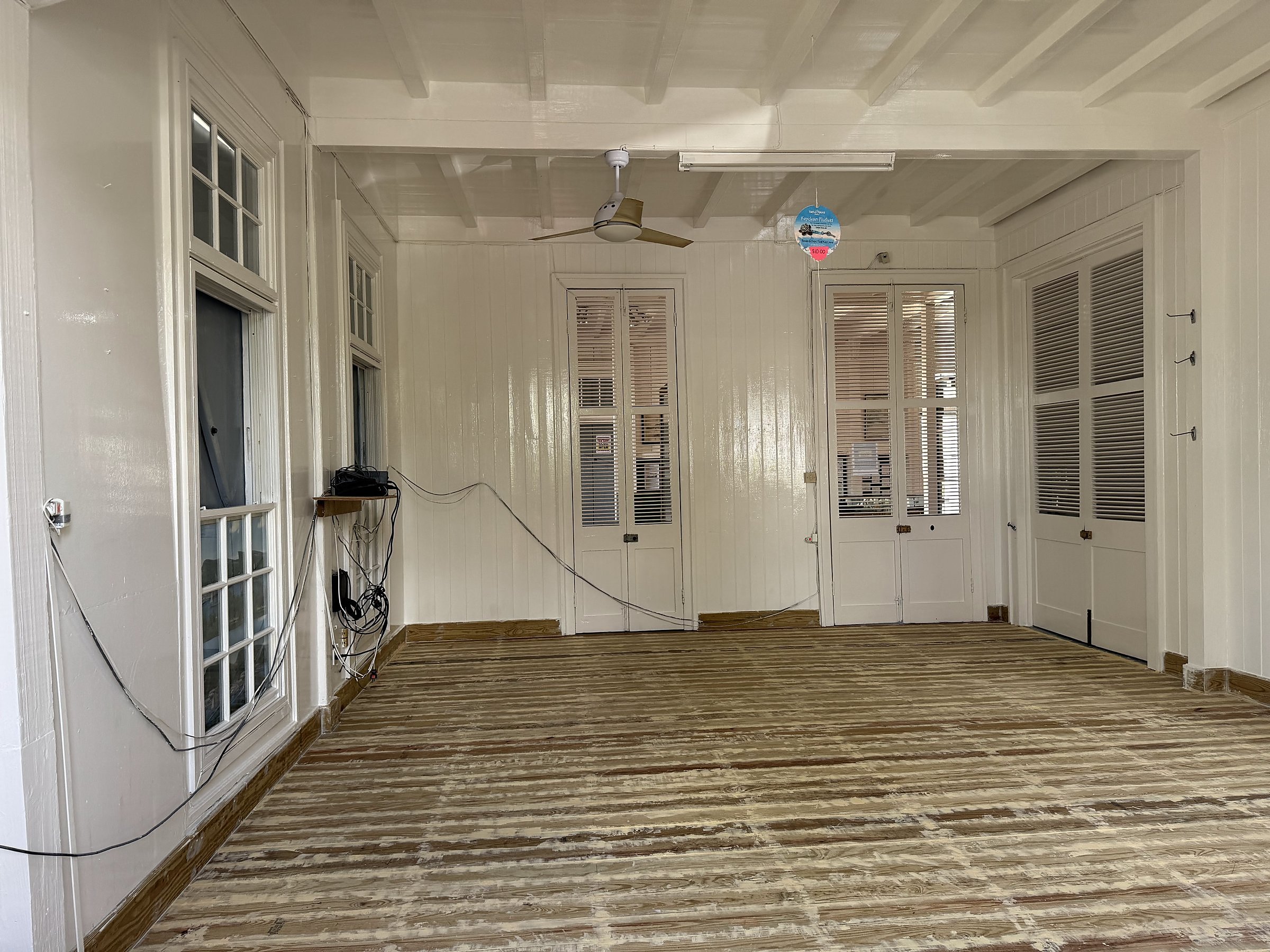 Nelson's Dockyard Gift Shop — interior stripped back to the historic shell during renovation